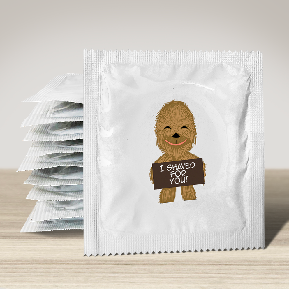 Image of funny condom "I Shaved For You", 10 units