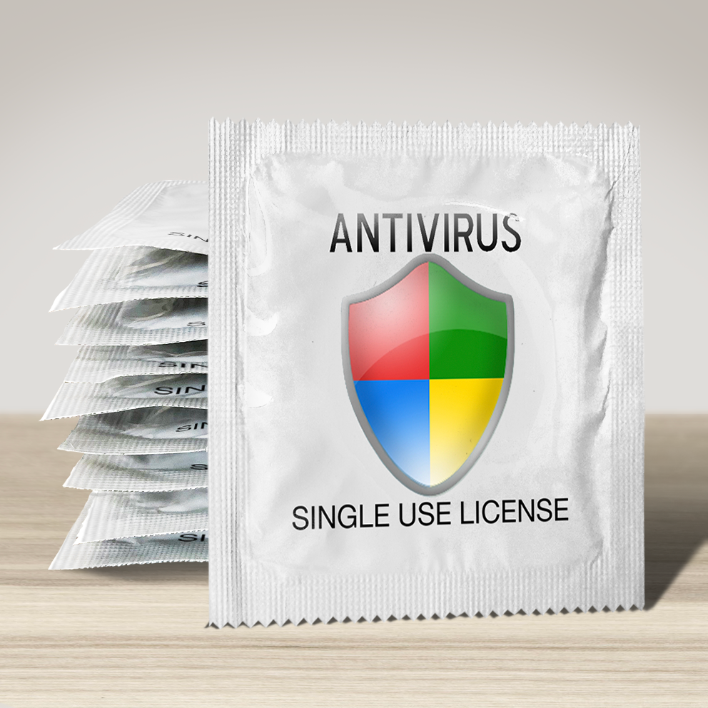 Image of funny condom "Antivirus", 10 units