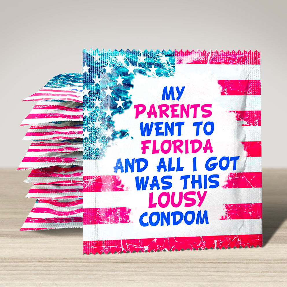 Image of funny condom "My Parents went to Florida ...", 10 units