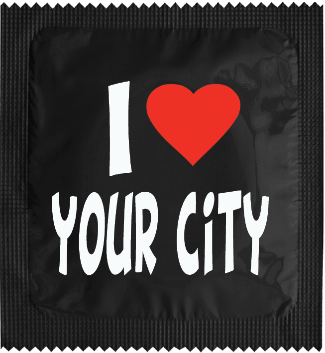 CUSTO:  I LOVE "YOUR CITY" BLACK