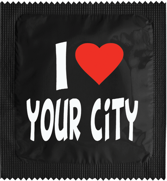 CUSTO:  I LOVE "YOUR CITY" BLACK