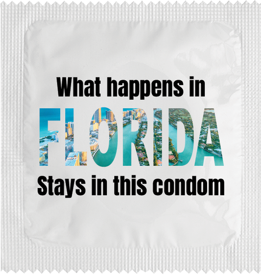 What happens in `Florida Stays in this condom