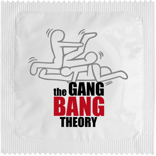 Image of funny condom "Gang Bang Theory"