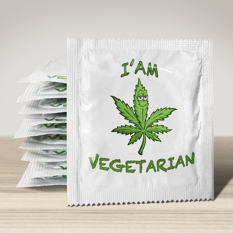 Image of funny condom "Vegetarian Condom", 10 units