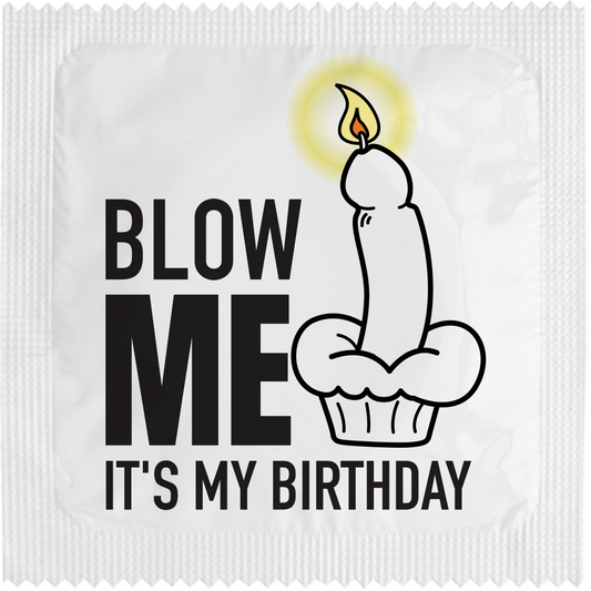 Image of funny condom "Blow Me"