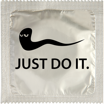 Image of funny condom "Just Do It"