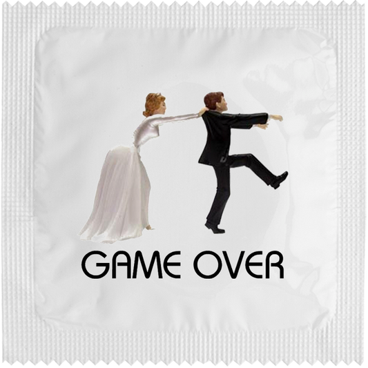 Image of funny condom "Game Over"