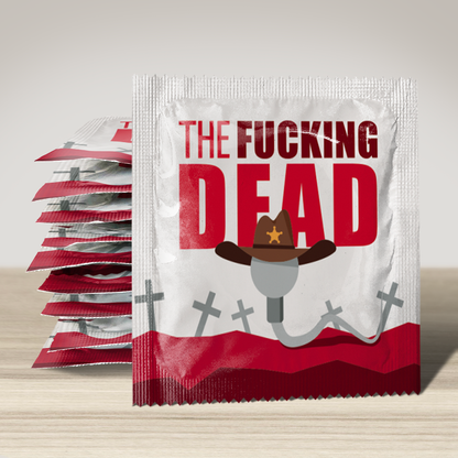 Image of funny condom "The Fucking Dead", 10 units