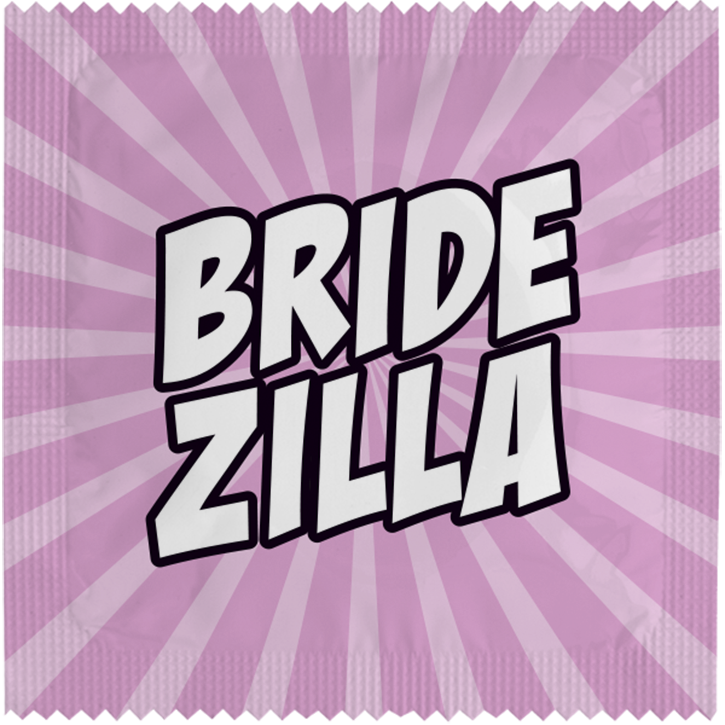 Image of funny condom "Bridezilla"
