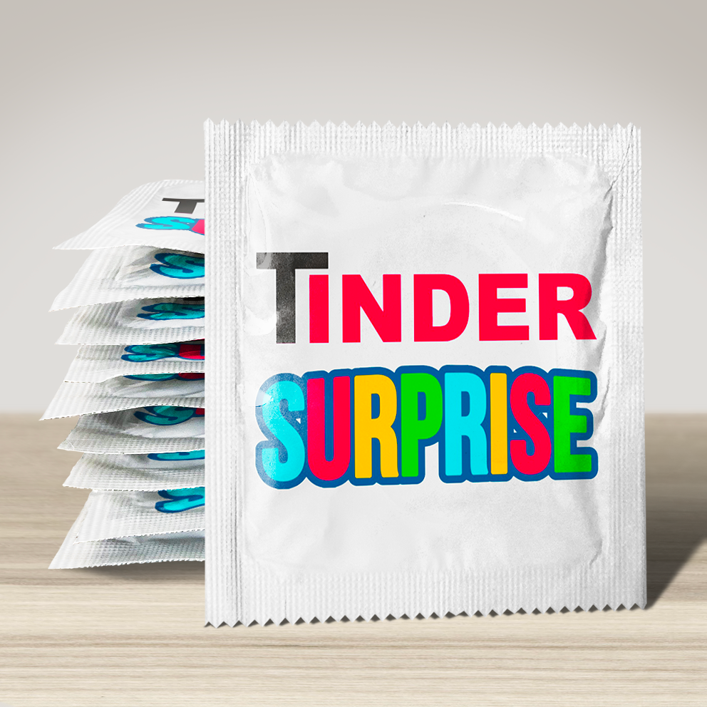 Image of funny condom "Tinder Surprise", 10 units