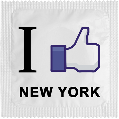Image of funny condom "I Like New York"