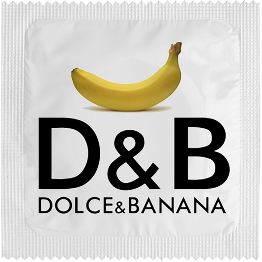 Image of funny condom "Dolce & Banana"