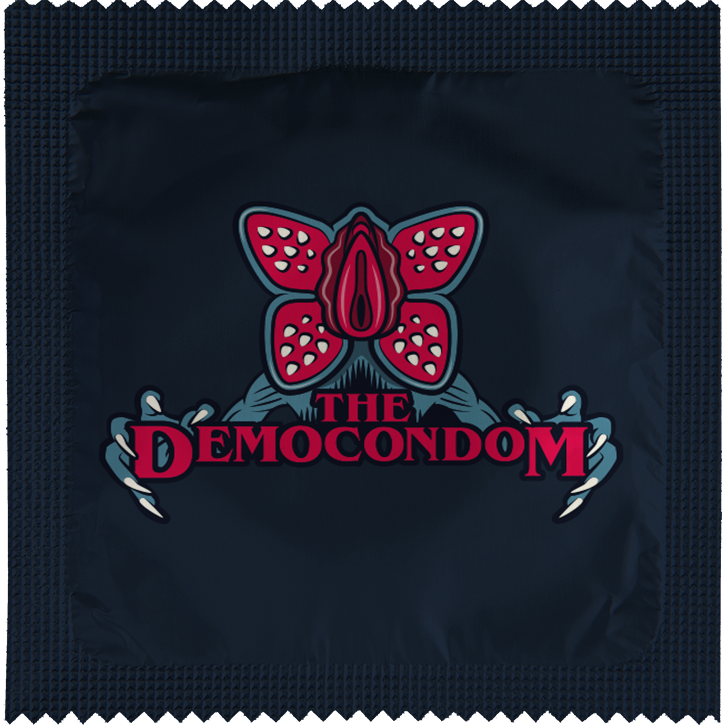 Image of funny condom "The Democondom"