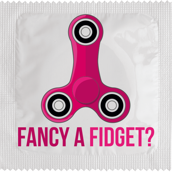 Image of funny condom "Fancy a widget"