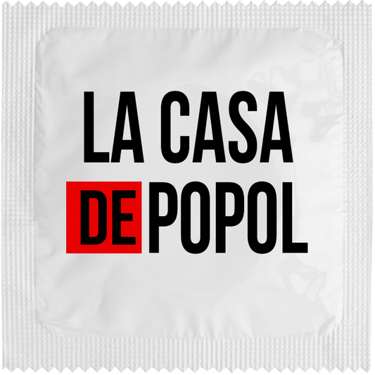 Image of funny condom "Casa de Popol"