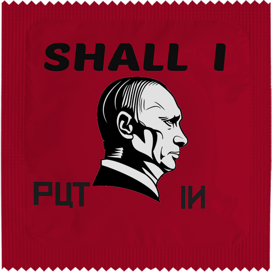 Image of funny condom "Shall I Put In"