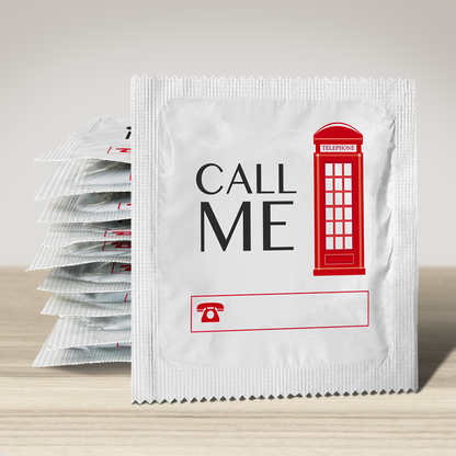 Image of funny condom "Call Me Number", 10 units