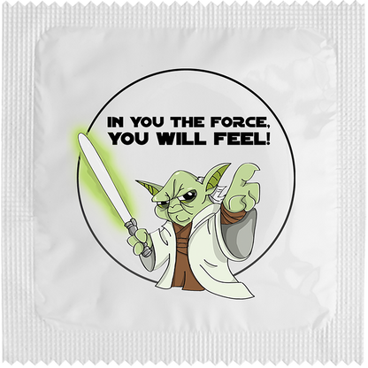 Image of funny condom "The Force You Will Feel"