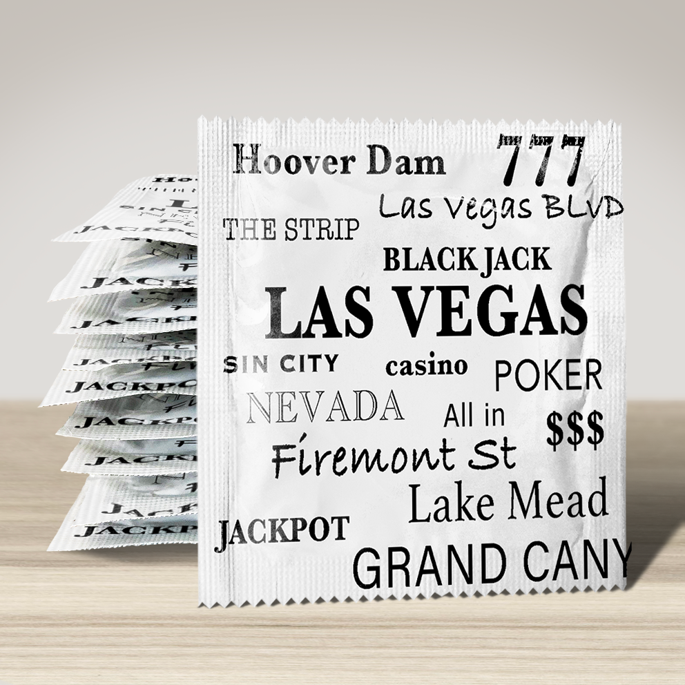 Image of funny condom "Las Vegas City", 10 units