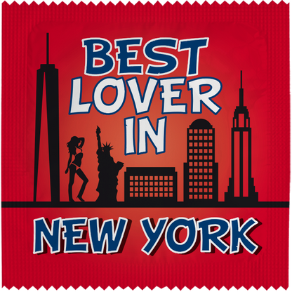 Image of funny condom "Best Lover In Newyork"