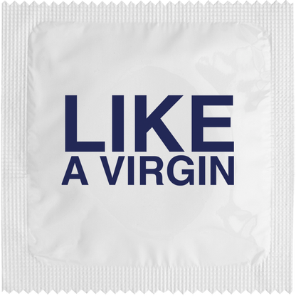 Image of funny condom "Like A Virgin"