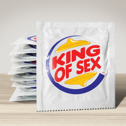Image of funny condom "King os sex", 10 units