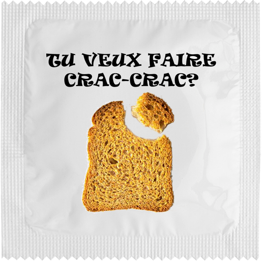 Image of funny condom "Crac Crac"