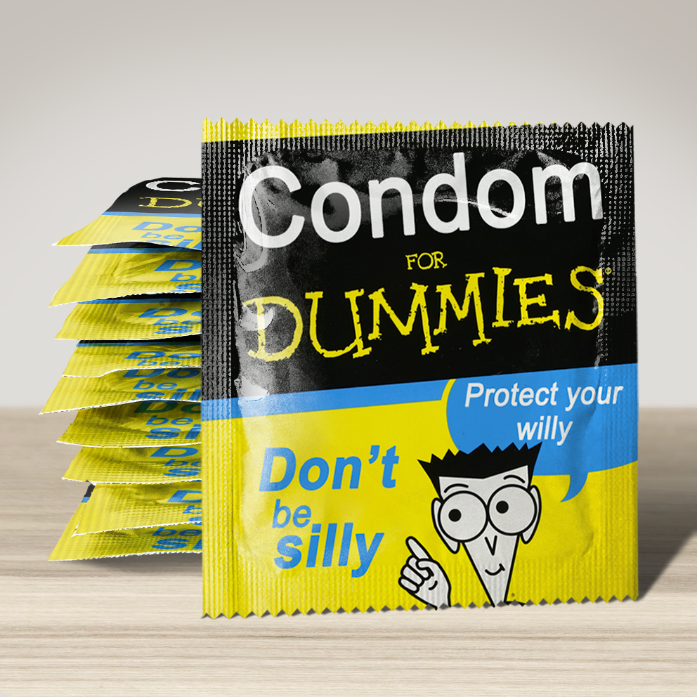 Image of funny condom "Condom for Dummies", 10 units