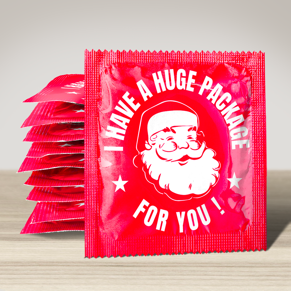 Image of funny condom "I Have Huge Package For You", 10 units