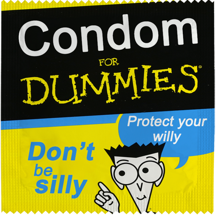 Image of funny condom "Condom for Dummies"