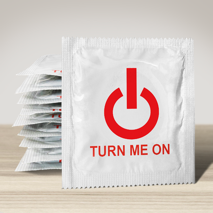 Image of funny condom "Turn me on", 10 units