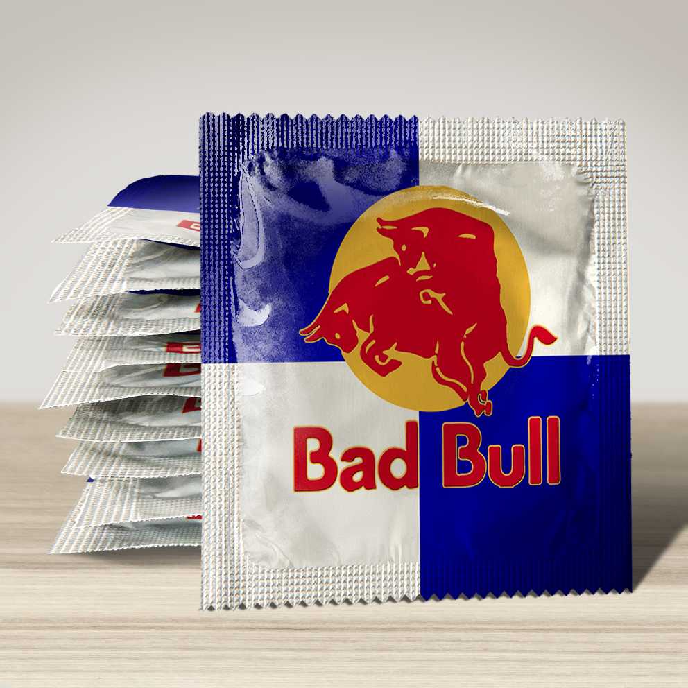 Image of funny condom "Bad Bull", 10 units