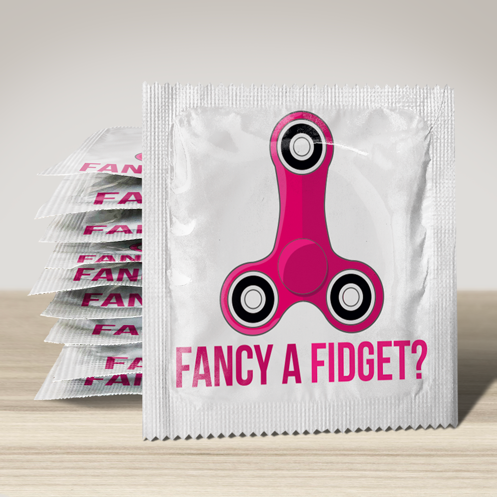 Image of funny condom "Fancy a widget", 10 units
