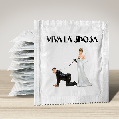 Image of funny condom "Viva La Sposa", 10 units