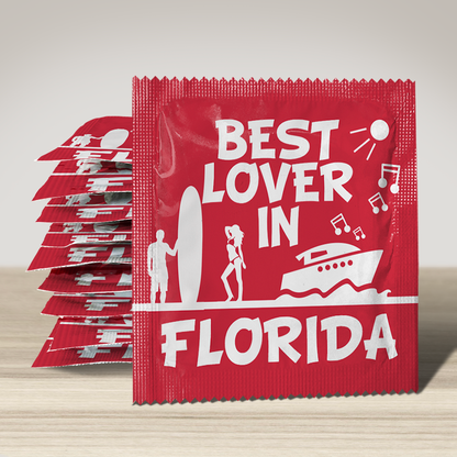 Image of funny condom "Best Lover In Florida", 10 units