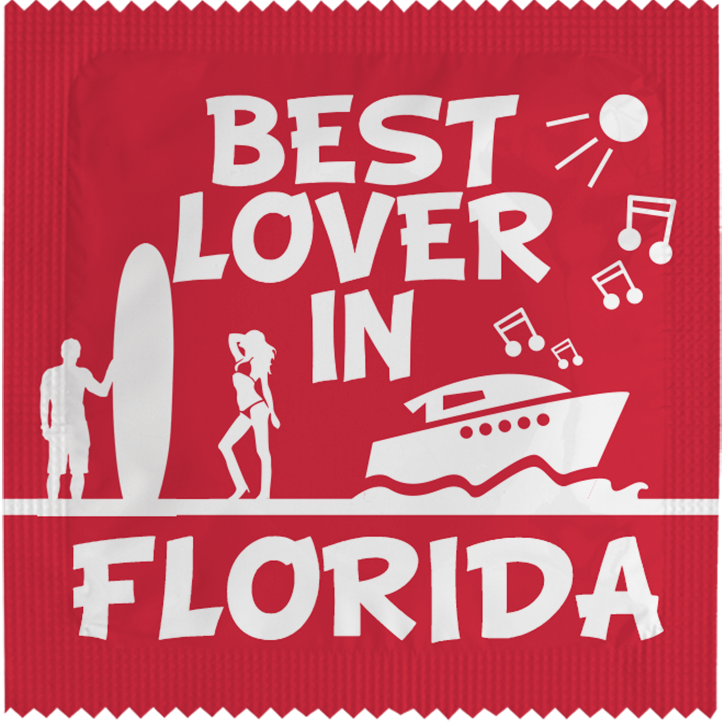 Image of funny condom "Best Lover In Florida"