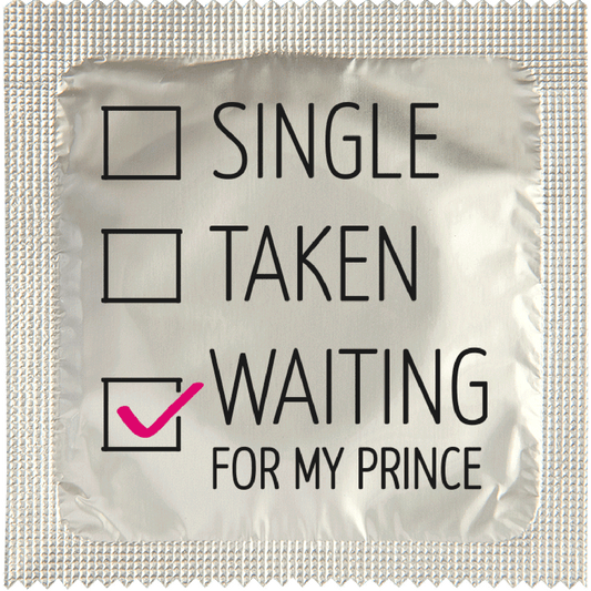 Image of funny condom "Waiting For My Prince"