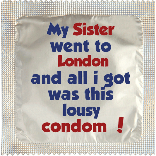 Image of funny condom "Sister Lousy Condom London"