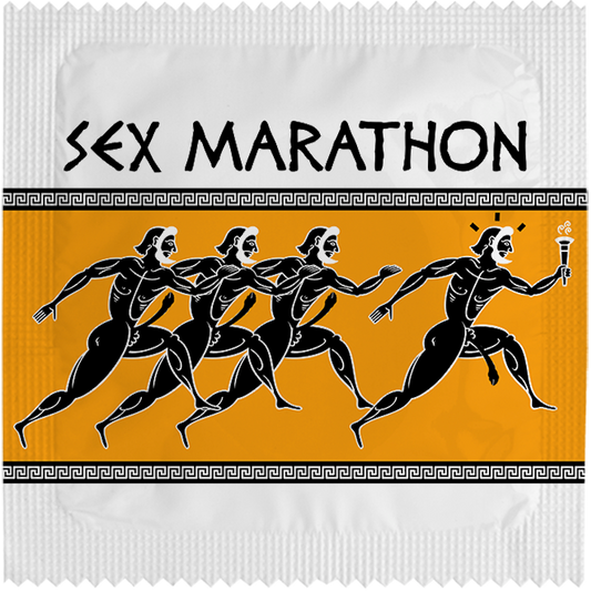 Image of funny condom "Sex Marathon"