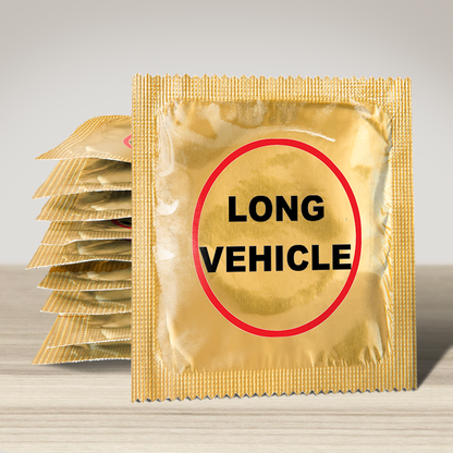 Image of funny condom "Long Vehicle", 10 units