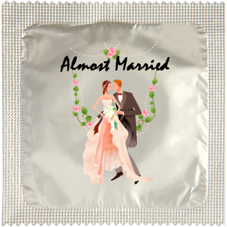 Image of funny condom "Almost Married"