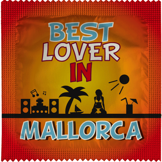 Image of funny condom "Best Lover In Mallorca"