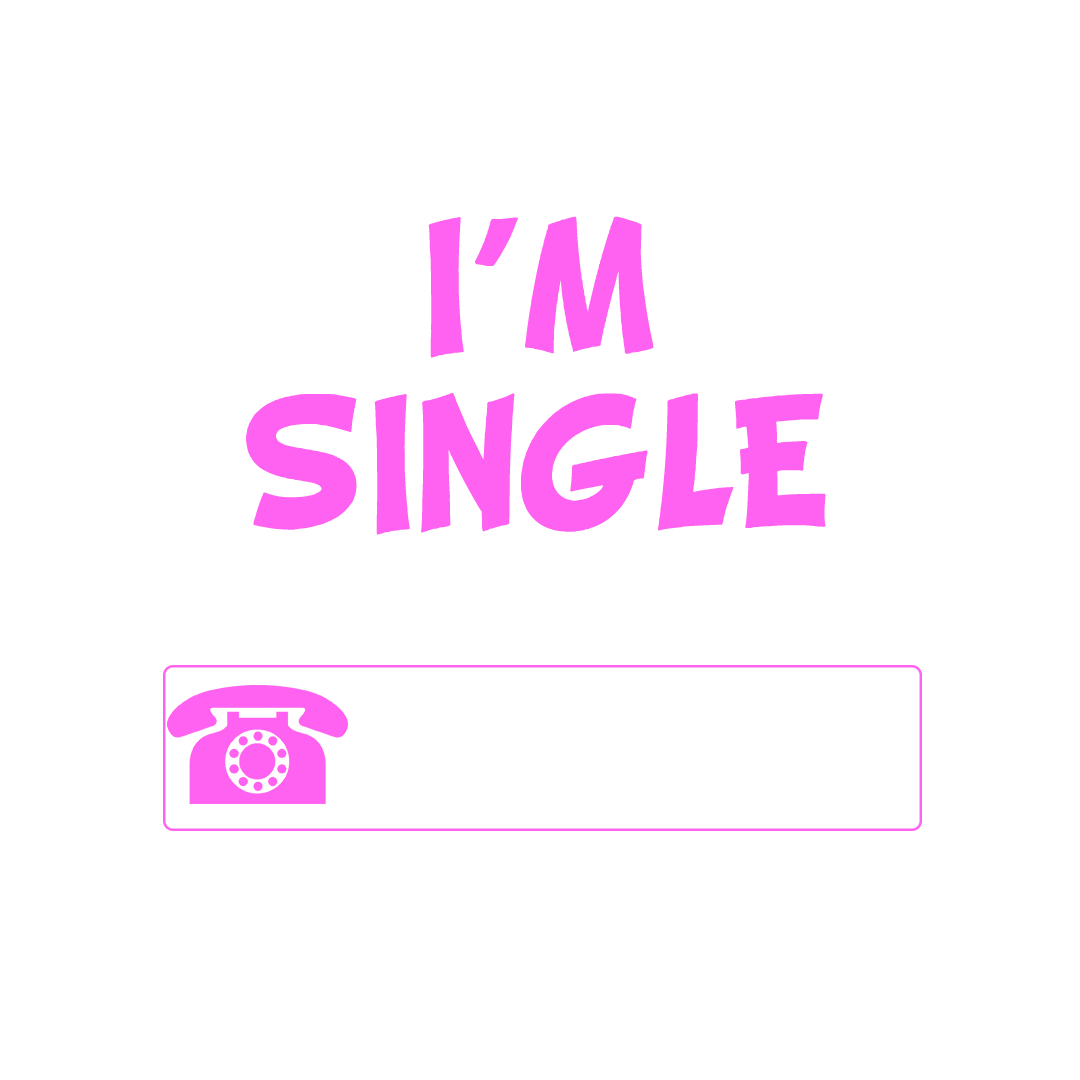 Image of funny condom "I'm Single Pink"