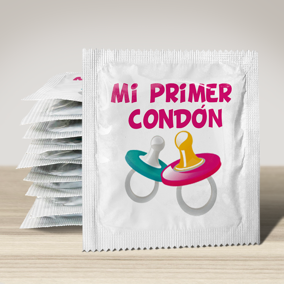Image of funny condom "Mi Primer Condon", 10 units