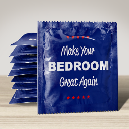 Image of funny condom "Make Your Bedroom Great Again", 10 units
