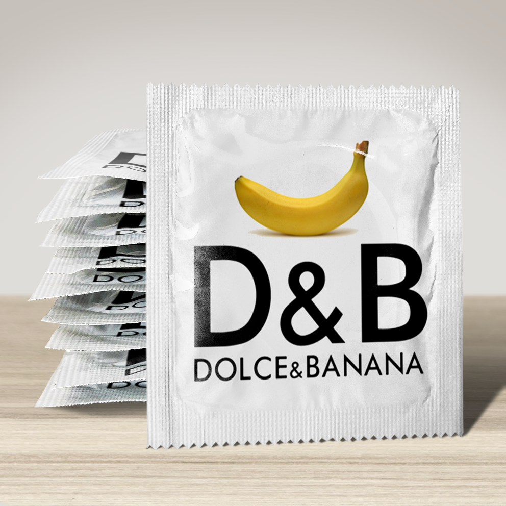 Image of funny condom "Dolce & Banana", 10 units