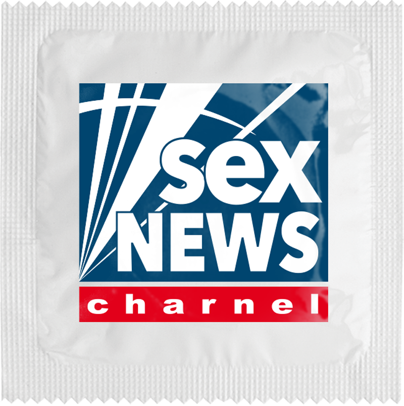 Image of funny condom "Sex News"