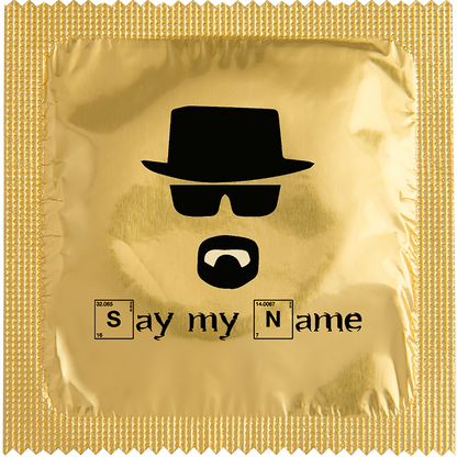 Image of funny condom "Say My Name"