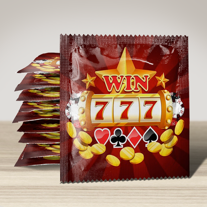 Image of funny condom "Win 777", 10 units