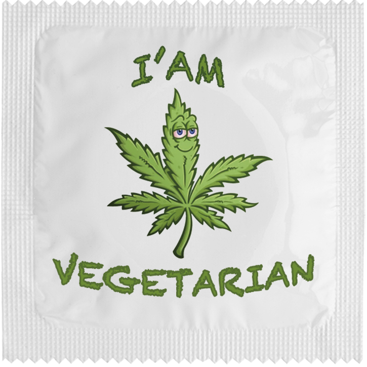 Image of funny condom "Vegetarian Condom"